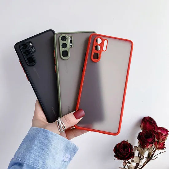 Custom Color Full Coverage Translucent TPU+PC Frosted Phone Case for Galaxy S22/S23/S24 Plus/Ultra