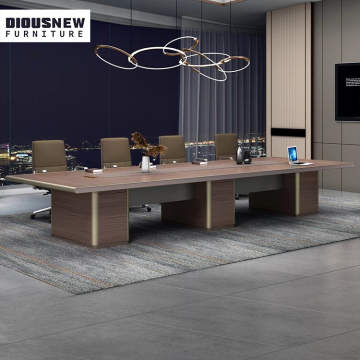 Modern MDF Luxury 8-Person Wooden Conference Table for Business Meetings
