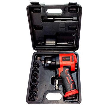 PT-1313K Half Inch Drive Air Impact Wrench Kit with 6 Impact Sockets