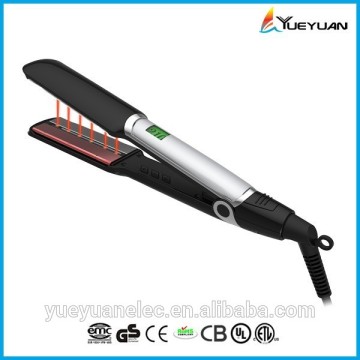 2015 new Best quality Professional ceramic hair flat iron hair straightener mineral ultrasonic infrared hair care straightener