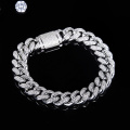 Premium Lab Diamond 8MM Cuban Link ကွင်းဆက်ကွင်းဆက်