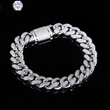 Lab Diamond Cuban Chain Premium Lab Diamond 8mm Cuban Link Chain Factory