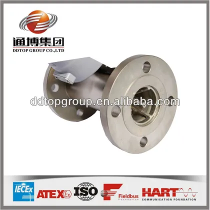 Smart metal tube variable area flow meter