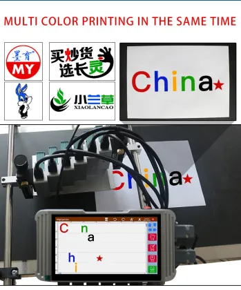 50mm Dual Cartridge Automatic Inkjet Printer for Carton Marking