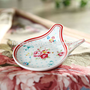 Elegant Fine New Bone China Porcelain Tea Bag Holder of Mary Garden