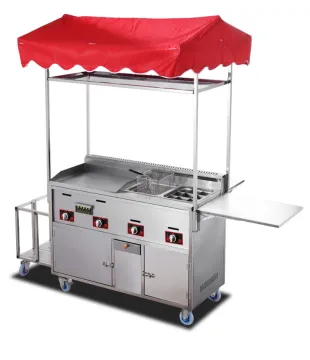 New Custom Multi-Functional Gas Snack Cart: A Versatile Commercial Mobile Food Truck for BBQ, Tacos, French Fries, Burgers, and Hot Dogs