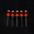 10mm Ultra-high Brightness Red LED e fapane ka 60 Degree