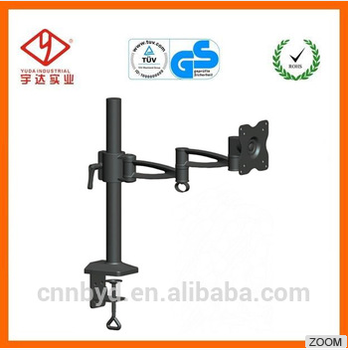 Steel Articulating desk mount lcd arm for 13"-27" screens