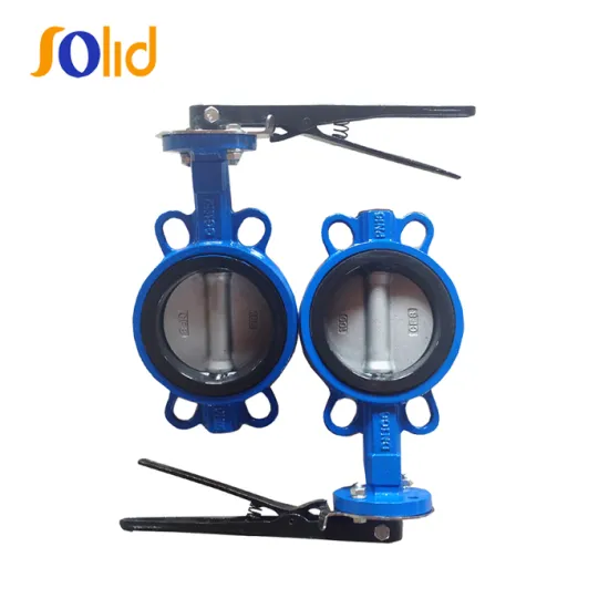 Ductile iron handles price wafter type butterfly valve