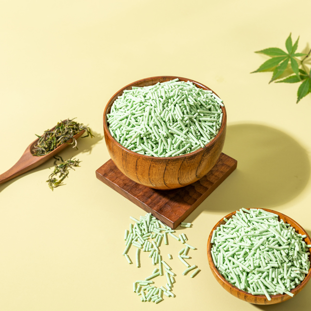 green tea cat litter