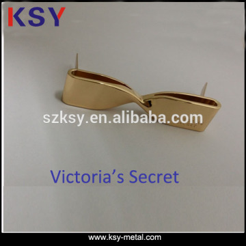 Victoria's secret brand metal logo name plate for handbag