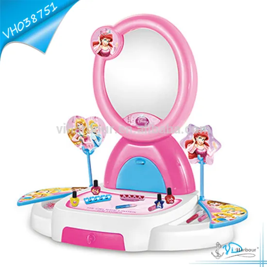 Girls Games Dress up Make up Chair Mirror Set for Girl