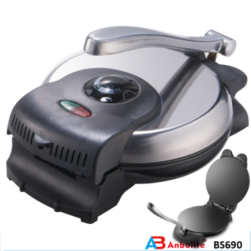 8 '' pulgadas 10 '' antiadherente eléctrico panqueque pizza crepe plancha pan plano pitas cooker roti maker tortilla maker tortilla press