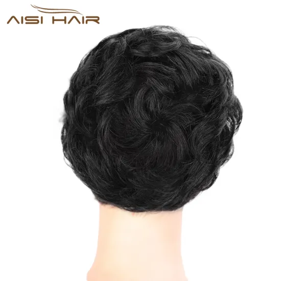 Aisi Hair Black Curly Chignon Bun Brazilian Human Hair Bun Elastic Rope Rubber Band Hairpiece Clip In Extension For Women
