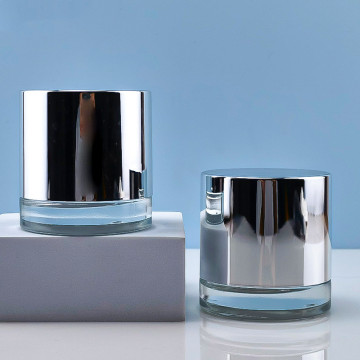 Search for High-Capacity Glass Bottles for Cosmetics - 50g Cream Bottle for Facial Cream Jars and Cosmetic Packaging