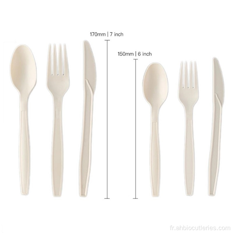 Vérification biodégradable Pla Spoon Fork and Knife Cutlery