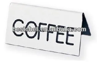 stainless steel Beverage table tents
