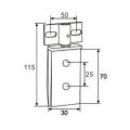 Glass Door Large Rhombic Shaft