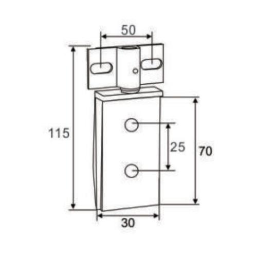 Glass Sliding Door Shaft Glass Door Large Rhombic Shaft Supplier