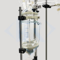 Personnalisé 10L 30L 50L 100L agitation de mélange de réacteur de récipient en verre pour chauffage et refroidissement