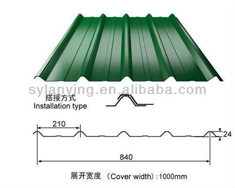 11.8m long color corrugated steel roof sheets/shed roof/ceiling sheets