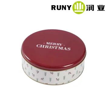 Stylish Metal Round Biscuit Container