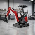 2Ton Red Canopy Mini Excavator CE Standard