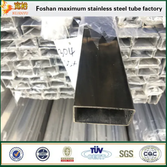 316l steel tubes stainless steel rectangle pipe weight