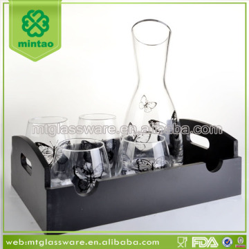 Wholesale bulk drinking glass water jug glass holder