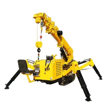 Remote Control Small Spider Crane with Telescopic Boom