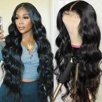 13x4 Body Wave Lace Front Wigs Human Hair Wigs for Black Women Body Human Hair Lace Frontal Wigs Pre Plucked With Baby Hair Blac