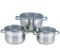 Stainless steel soup pot with multi-layer design