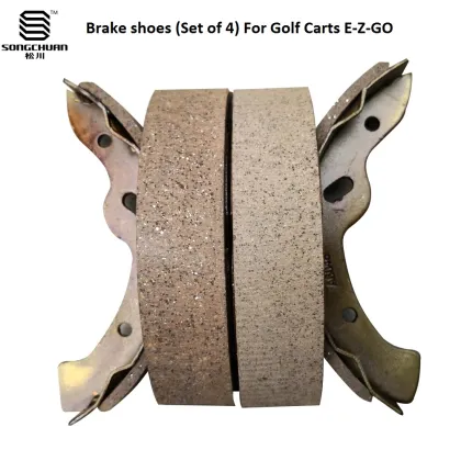 Brake Shoes Set of 4 for E-Z-GO TXT Golf Carts - Part Number 27943-G01