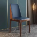 التصميم الاسكندنافي أثاث غرفة الطعام الحديثة جلدية حقيقية كرسي الأثاث المنزلي كرسي الشمال المعاصر للطاولة