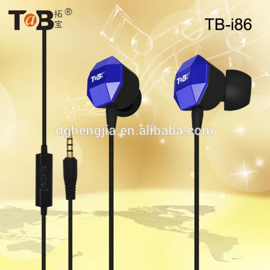 Hot selling products stylish own patent cheap colorful big shape mobile phone earphone with mic