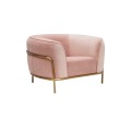 Divano reclinabile singolo American Lightpink in pelle divano dormiente