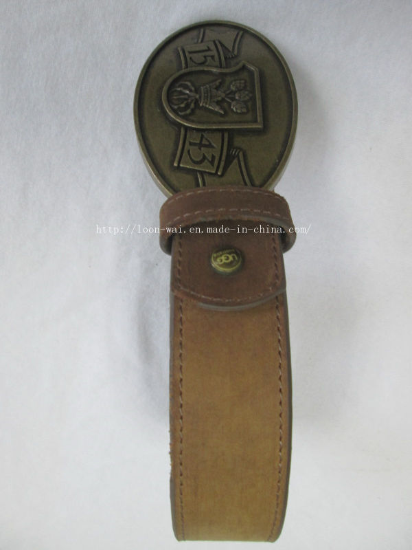 Press Buckle for Wholesale Classic Brown Cowhide Belt