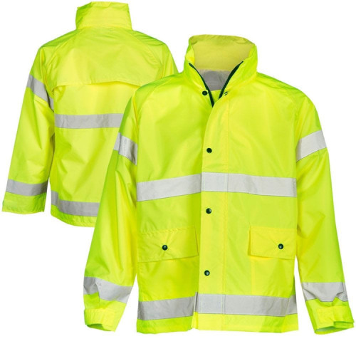 High visibility reflective safety bomber jacket