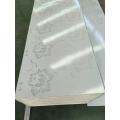 Elegantes Corepanelos de Pu Floral de Prata para Paredes Interiores