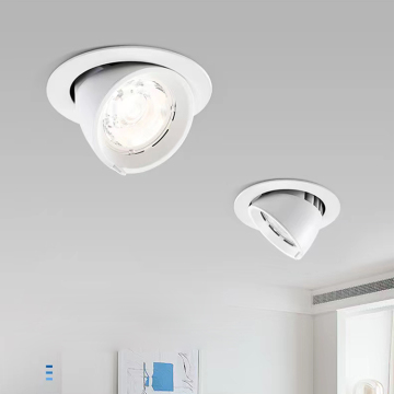 Modern LED Gimbal Downlight for Gallery & Mall Exhibition Lighting