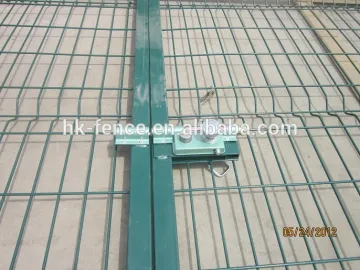 wire fence panel wicket gate and double swing wrought iron door