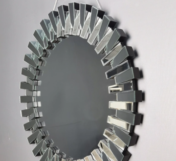 Modern decorative circular hanging mirror