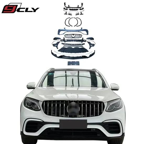 CLY X253 Car Bumper for Benz GLC Class SUV - GLC63 AMG Body Kit with Diffuser and Exhaust Tips (2015-2019)