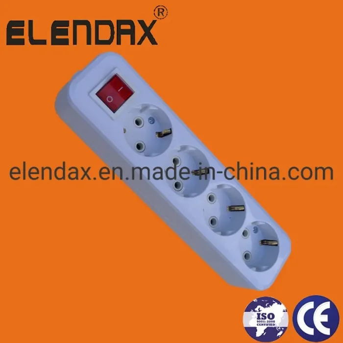 4-сторонняя европейская розетка для шнура питания E8004ES