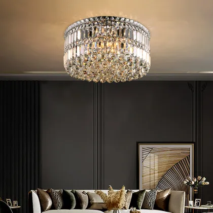 European Style Iron LED Living Room Ceiling Light