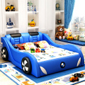 Boy Car Cartoon Bed de almacenamiento multifuncional de madera maciza