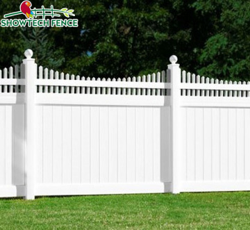Perfect Looking 6'H x 8'W PVC Garden Fence Picket Top Pick