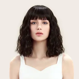 Rebecca Bangs Bob Short Curly Heat Resistant Wig Fashion Style Chemical Fiber Wig Loose Hair Lace Fron for men hair growth spray