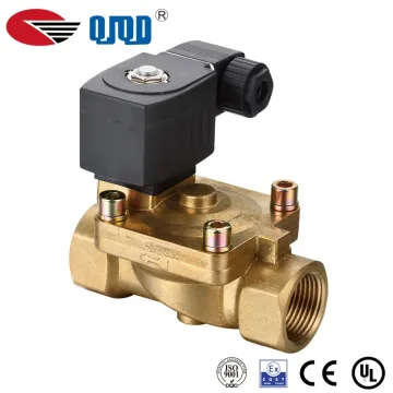 Two two-way diaphragm high temperature solenoid valve