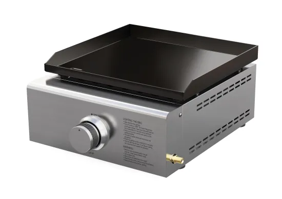 12 in. Heavy Duty Propane Gas Tabletop Griddle 12, 000 BTU Non-Stick Portable Table Top Griddle Grill